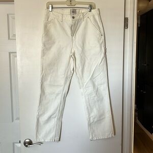 BDG  CARPENTER JEANS WORN TWICE, CREAM COLOR EUC!!